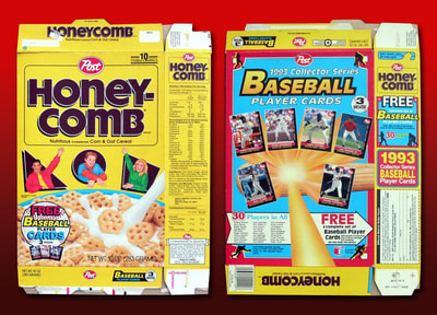 sample of 1993 cereal box that the cards were inserted into. For more - see cereal boxes gallery. 
